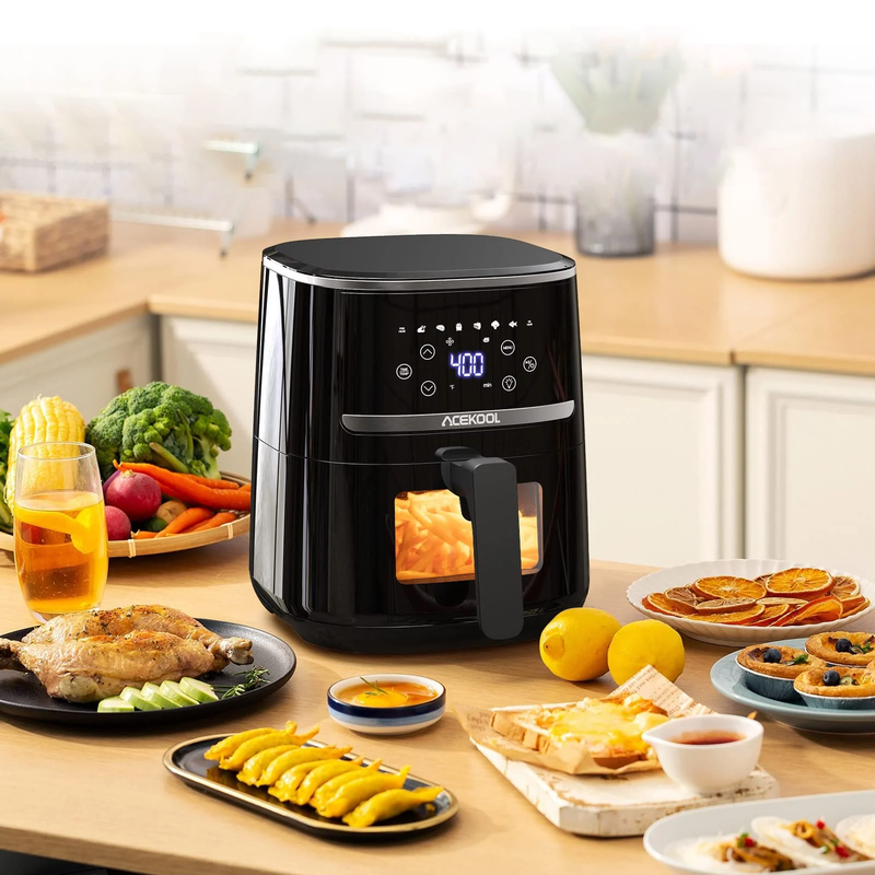 WHIZMAX Air Fryer Oven 4.5L With Silicone Liner And Rapid Air Circulation