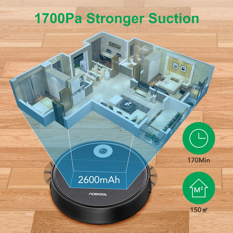 WHIZMAX Automatic Robot Vacuum CI1 Smart Strong Suction Cleaner