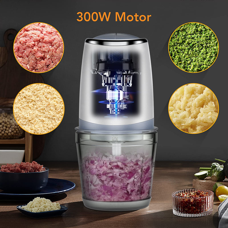 WHIZMAX Blender BC7 600mL Mini Food Processor for Vegetables Meat Fruits