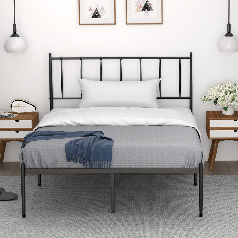 WHIZMAX Full Size Metal Platform Bed Frame with Headboard