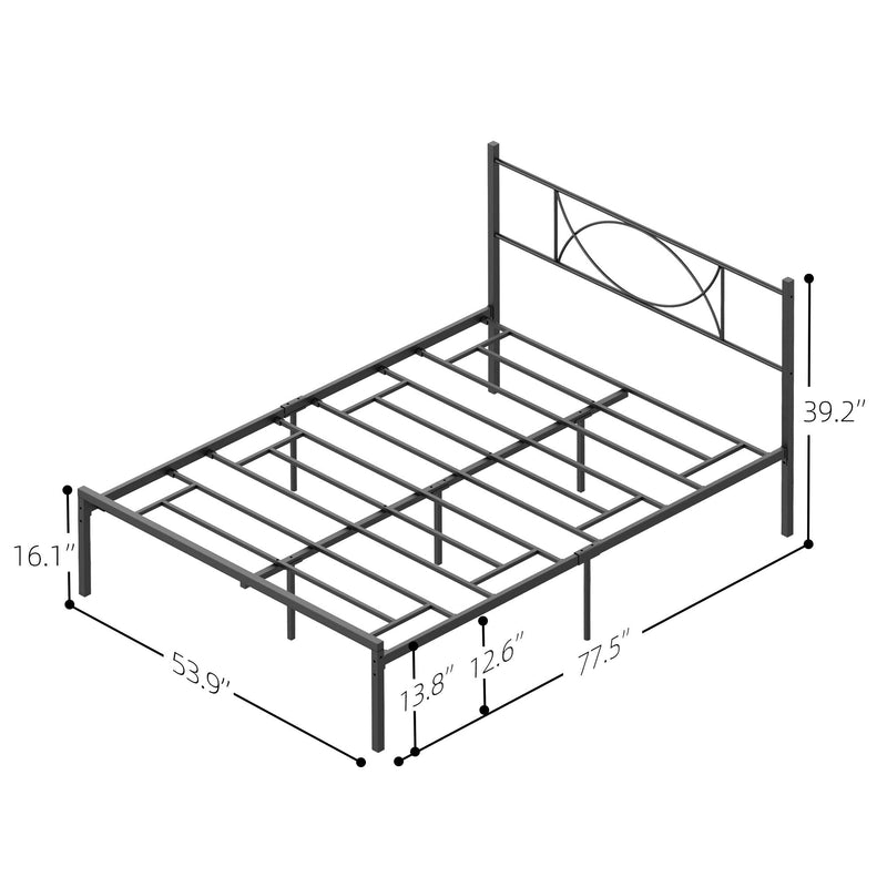 WHIZMAX Metal Platform Bed Frame with Sturdy Steel Bed Slats - Full Size