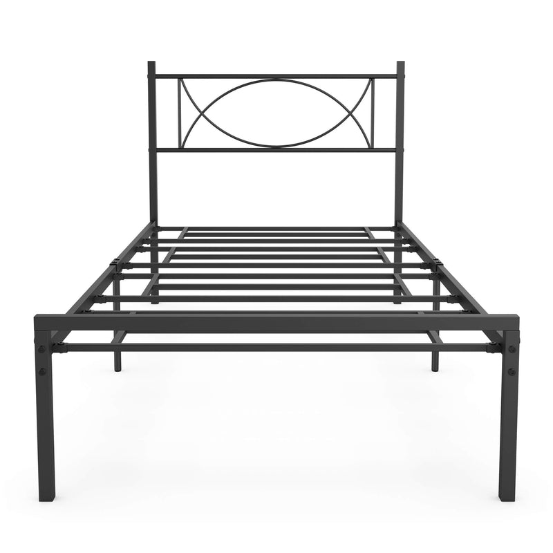 WHIZMAX Metal Platform Bed Frame with Sturdy Steel Bed Slats - Twin Size