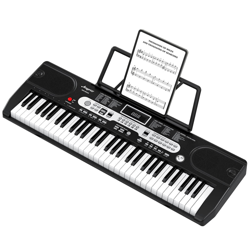 WHIZMAX Musical Instrument 61-Key Beginners Electric Keyboard Piano