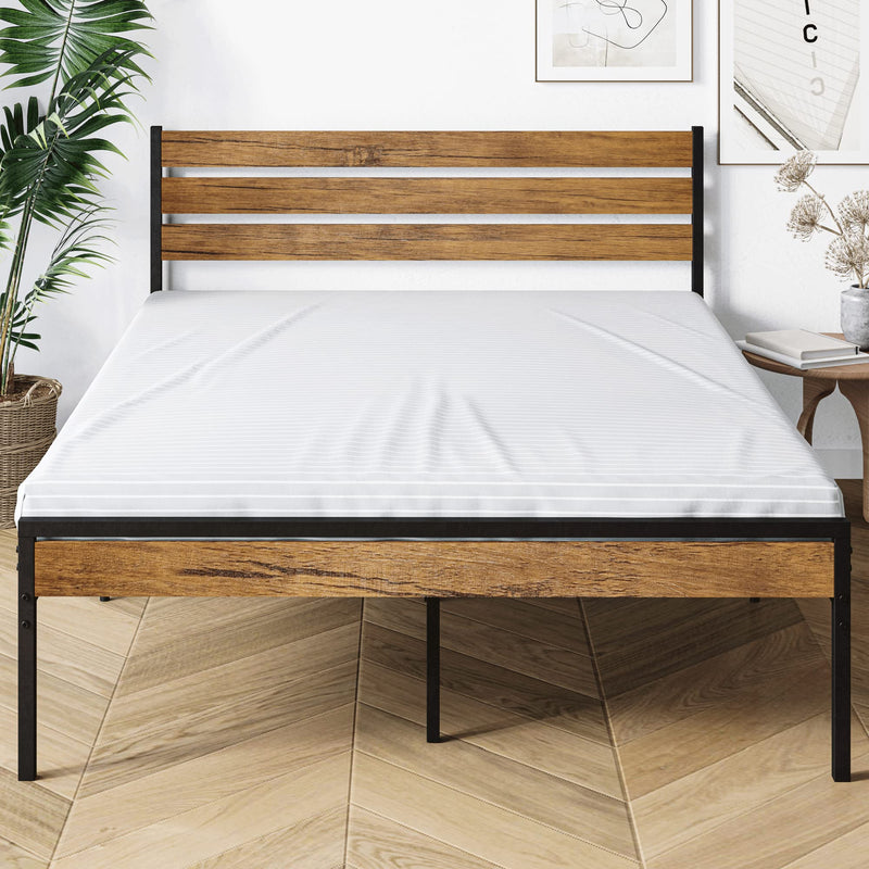 WHIZMAX Queen Size Bed Frame with Wood Headboard