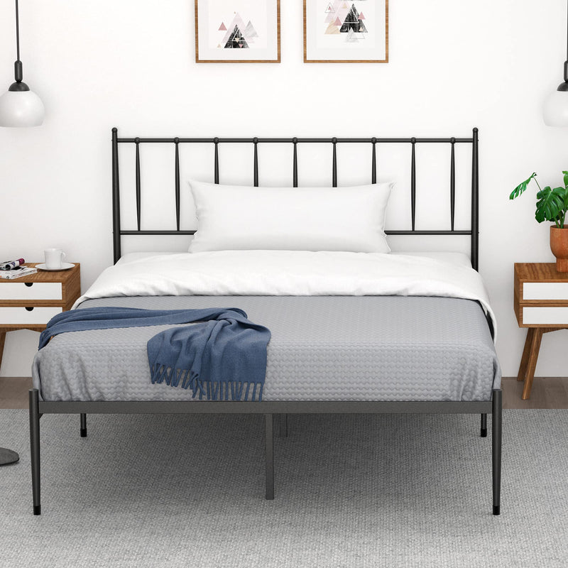 WHIZMAX Queen Size Metal Platform Bed Frame with Headboard