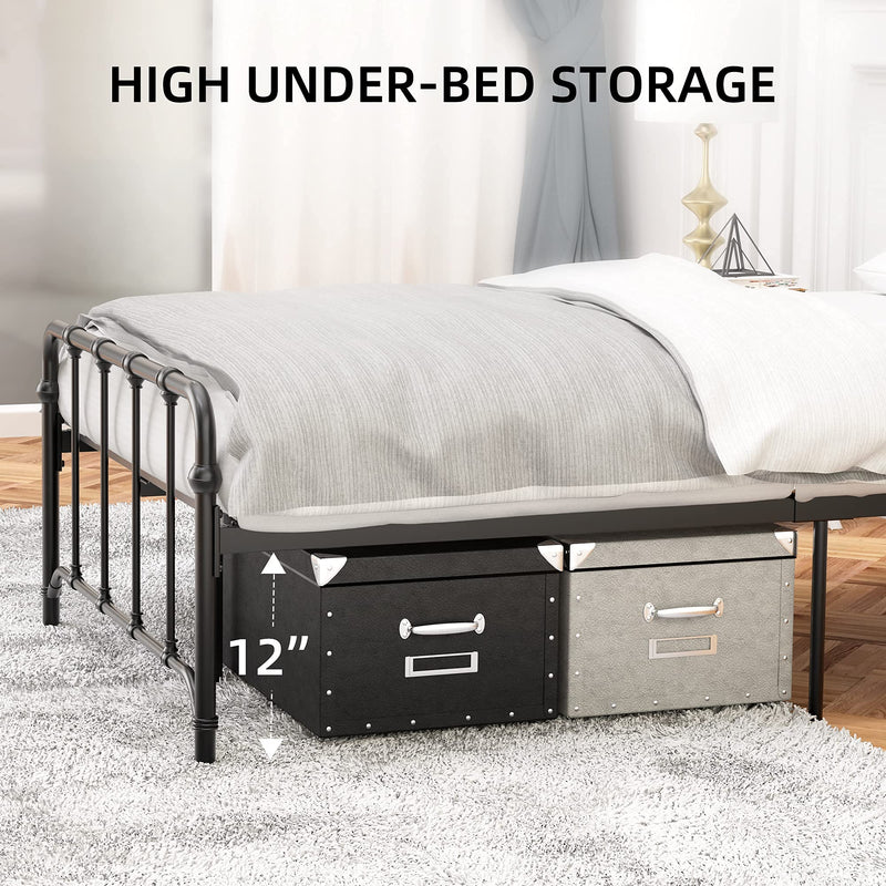 WHIZMAX Twin Size Metal Bed Frame Platform Bed