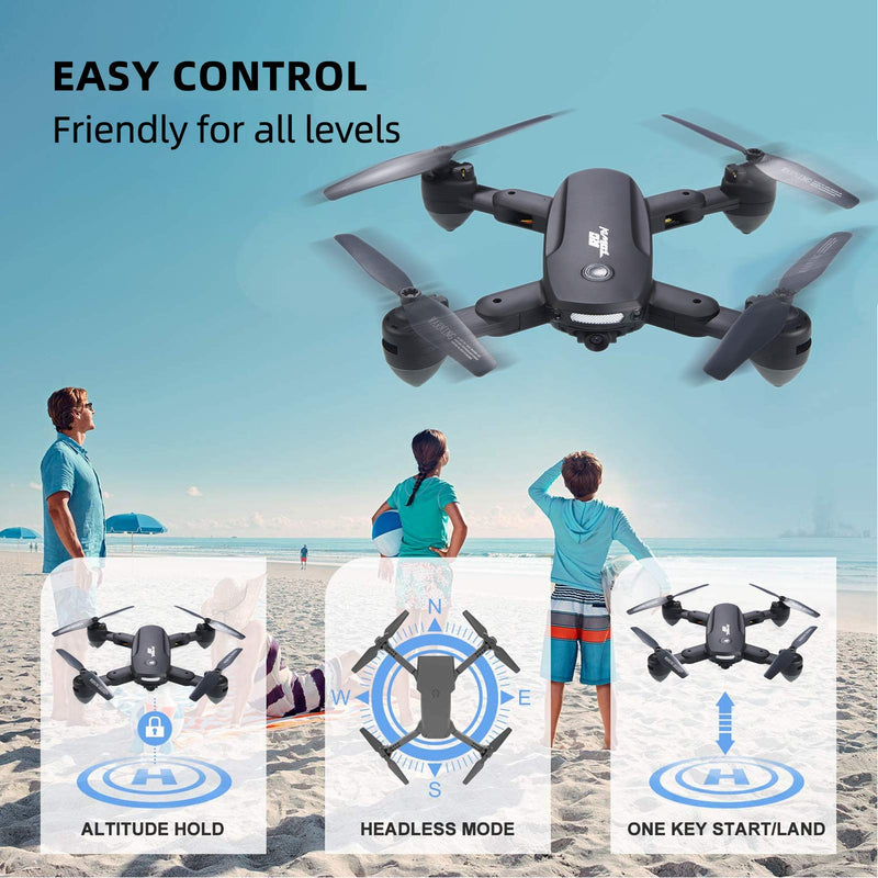 WHIZMAX Mini Drone 720P HD Camera Foldable Drone