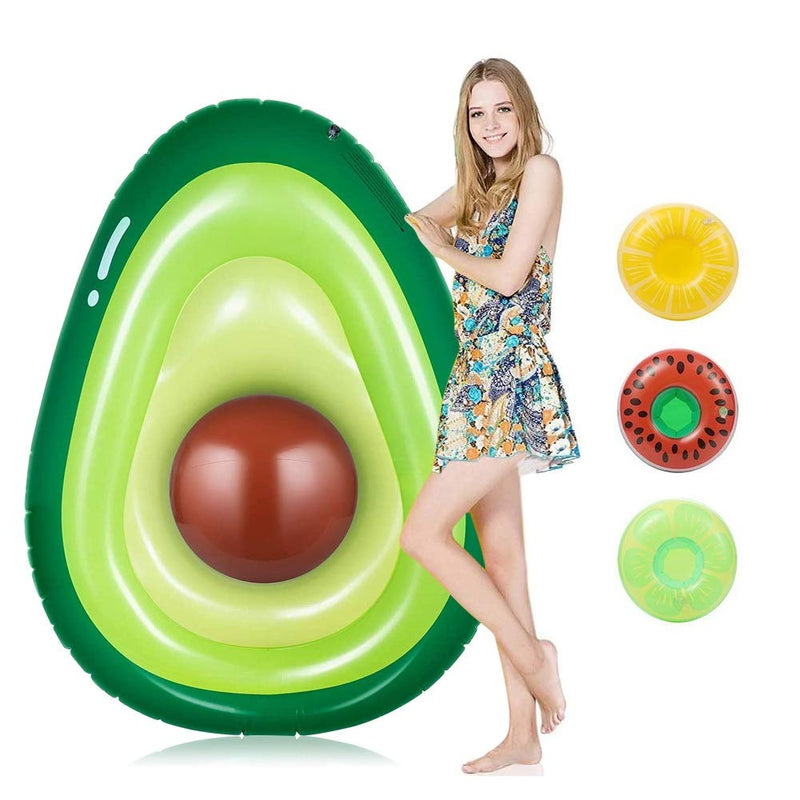 WHIZMAX Giant Inflatable Avocado Pool Float Swimming Party Toy