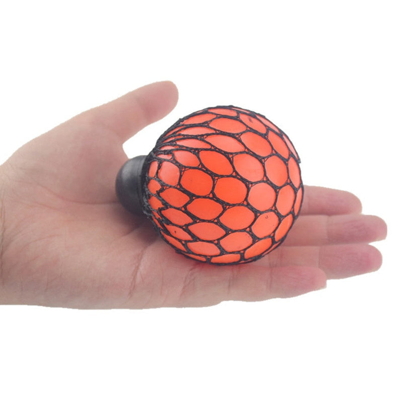 YIWA Soft Rubber Grape Ball Funny Relief Soothing Fidgets Toy Vent Toy Red