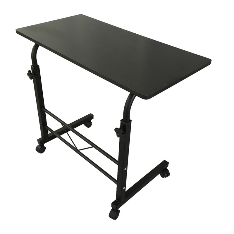 AMYOVE Computer Table Desktop Pipe Rack Standing Desk Adjustable Height Movable Black