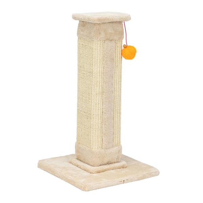 BEESCLOVER 21" Cat Pet Climbing Frame with Ball Climbing Mount Beige