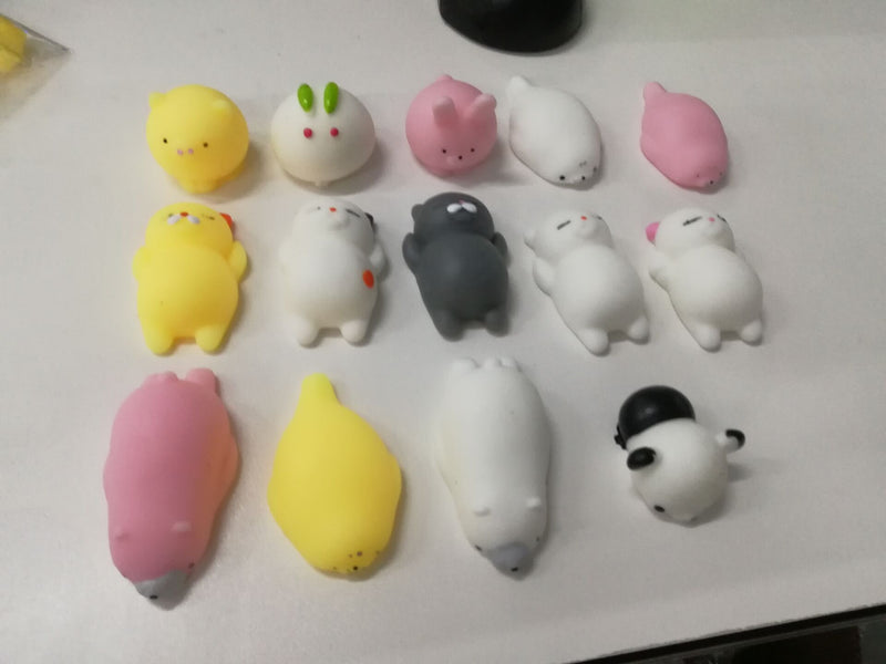 YIWA 20pcs Mini Mochi Squishy Panda Cat Stress Reliever Anxiety Toy