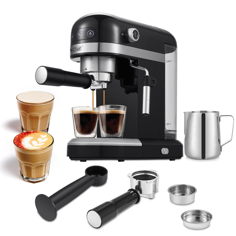 GEEK CHEF 1.4L Espresso Machine Coffee Maker Stainless Steel