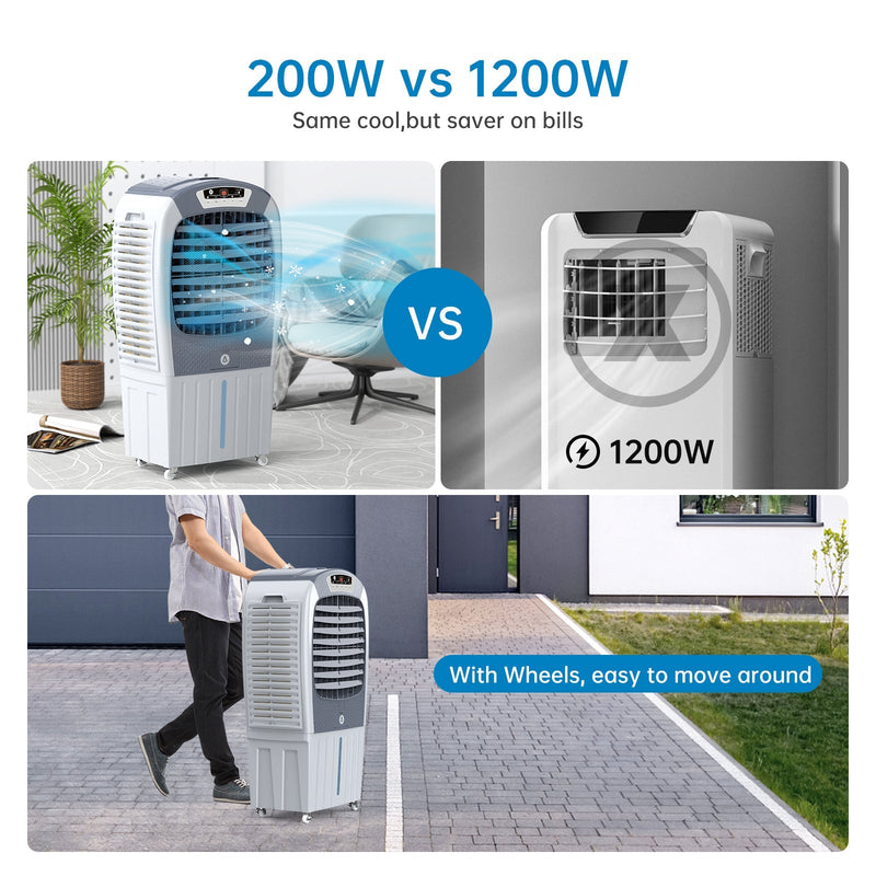 WHIZMAX Aprafie Evaporative Air Cooler 3500CFM Portable Air Conditioners