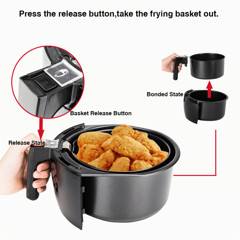 ZOKOP 2.85QT Air Fryer Large Capacity 7 Cooking Presets Model