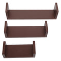 AMYOVE 3pcs Wall Shelves Wall Mounted Storage Bookshelf Mdf Floating Display Shelves