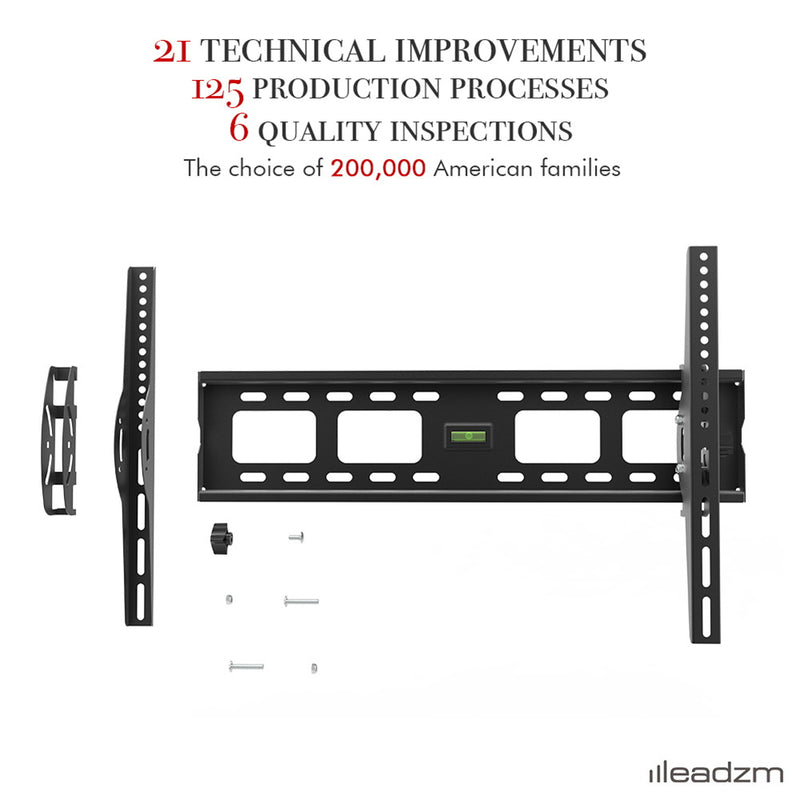 RONSHIN 32-70" TV Stand Lightweight Wall Mounted Maximum 50kg Black