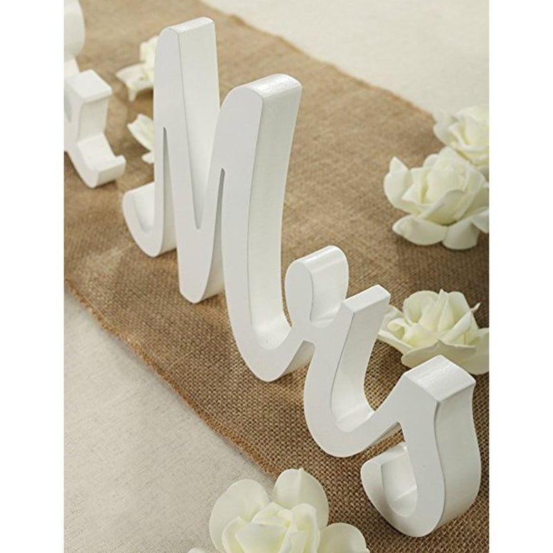 RONSHIN Wooden MRS & MRS Letter Gay Wedding Props Table Ornaments Primary Color