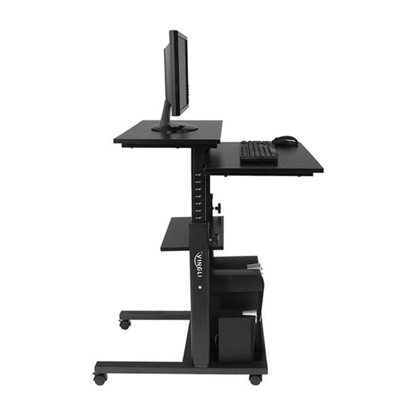 AMYOVE Standing Lifting Computer Table Height Adjustable Laptop Black