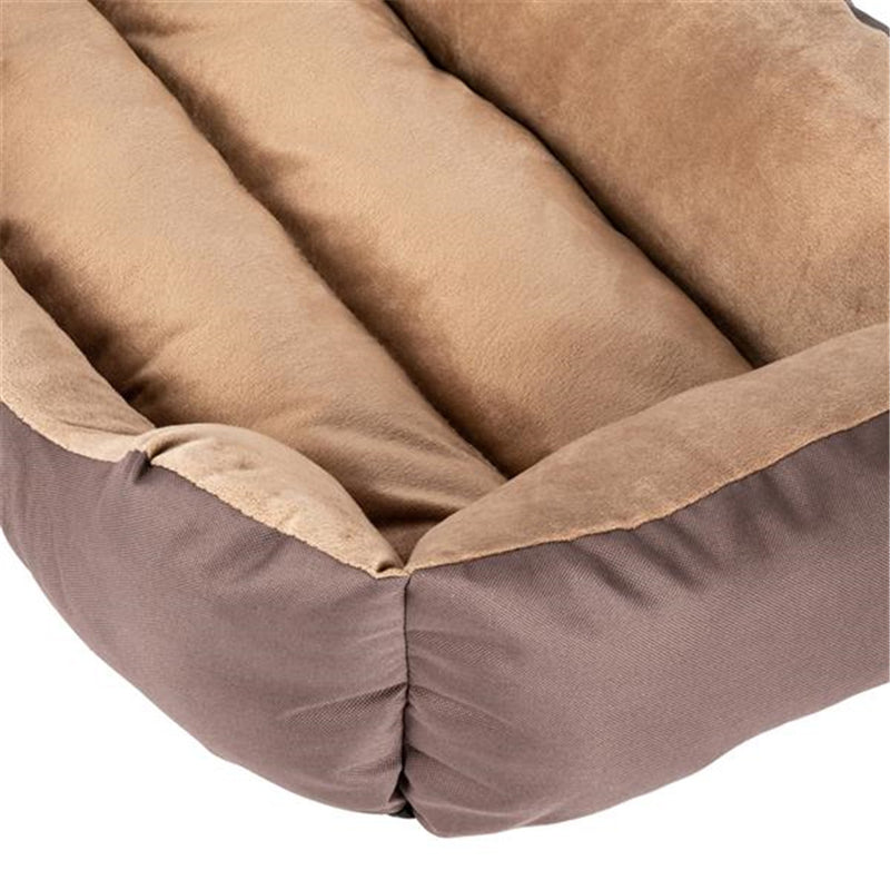 BEESCLOVER 28" Pet Mat Kennel For Pet Cat Dog Non-slip Bottom Brown