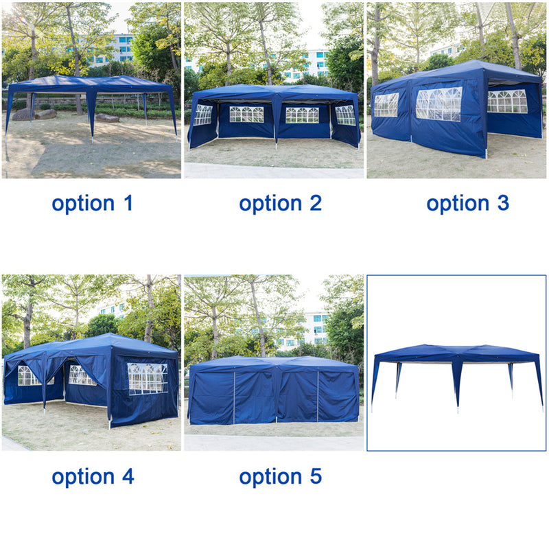 THBOXES 3x6m 4 Window Practical Waterproof Folding Tent Sunscreen Windproof Easy Set up Large Family Tents