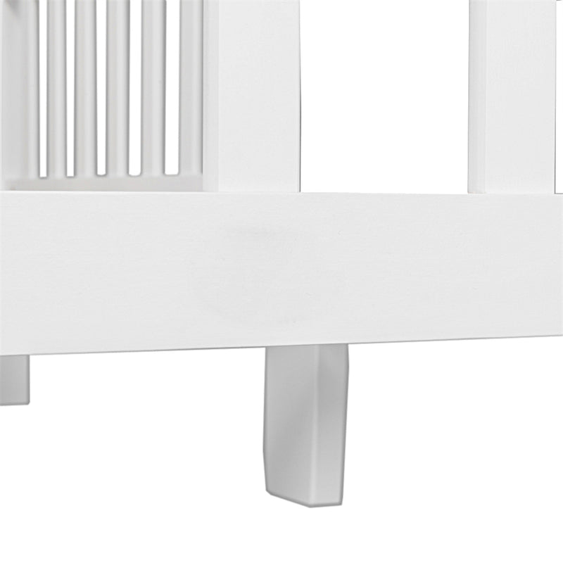 AMYOVE Wooden Baby Toddler Bed Pine Children Bedroom Furniture with Safety Guardrail