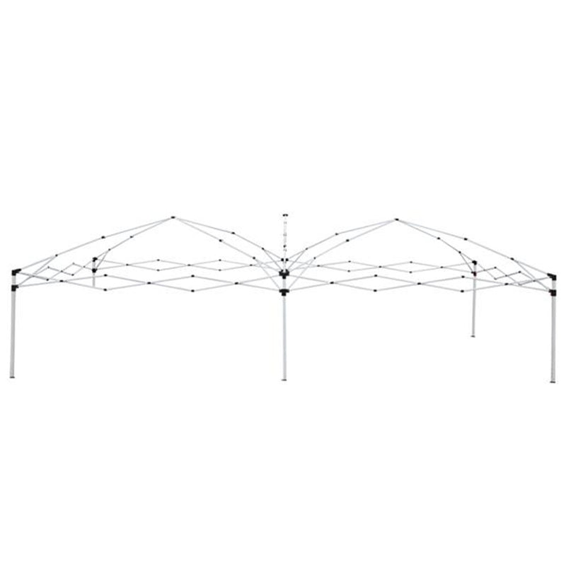 THBOXES Portable Instant Open Canopy Shade Shelter 2 Door Gazebo Tent White