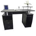 AMYOVE Computer Desk Home Table with Multiple Drawers Office Desk