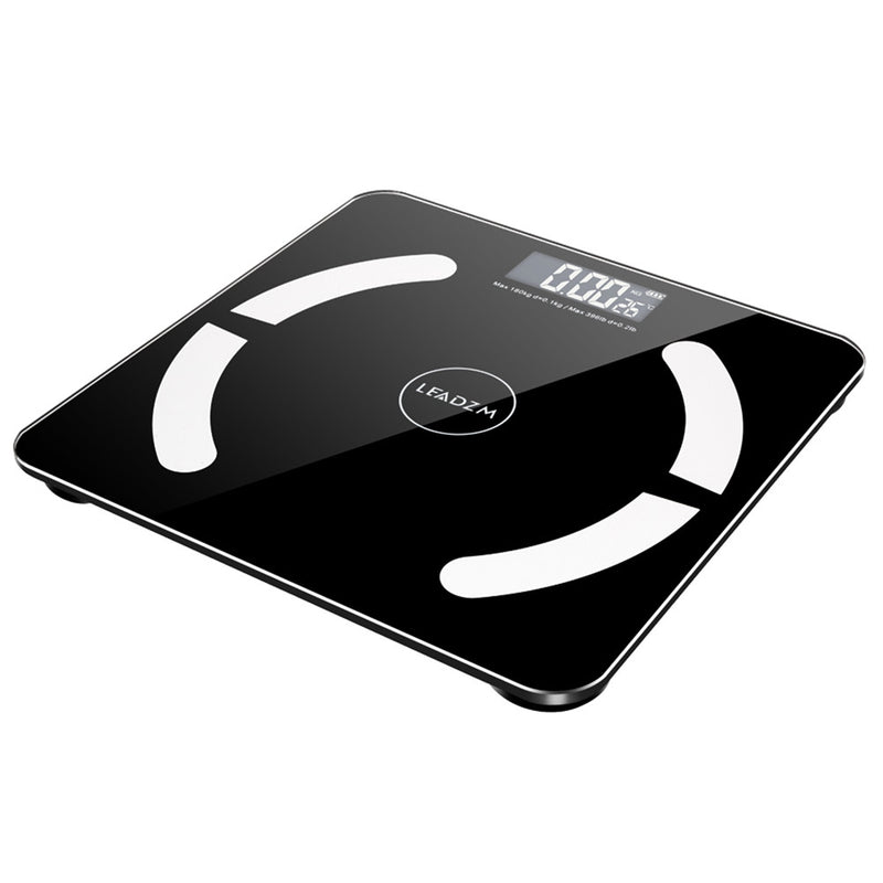 DSSTYLES Body Fat Scale Bluetooth 180kg Capacity Black