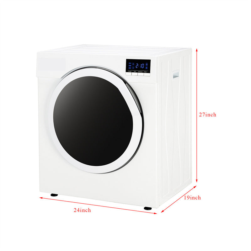 ZOKOP Household Dryer 6kg Led Display Silent Tumble Dryer White