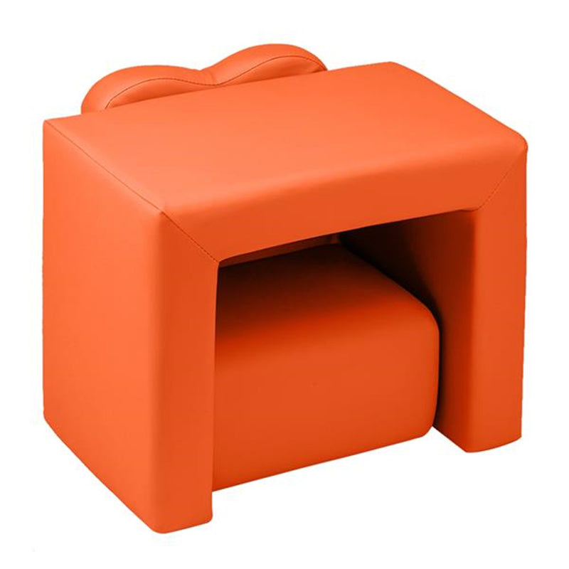 ALICIAN Children Sofa 49*32*39cm Rectangular 2-in-1 Sofa and Table Orange