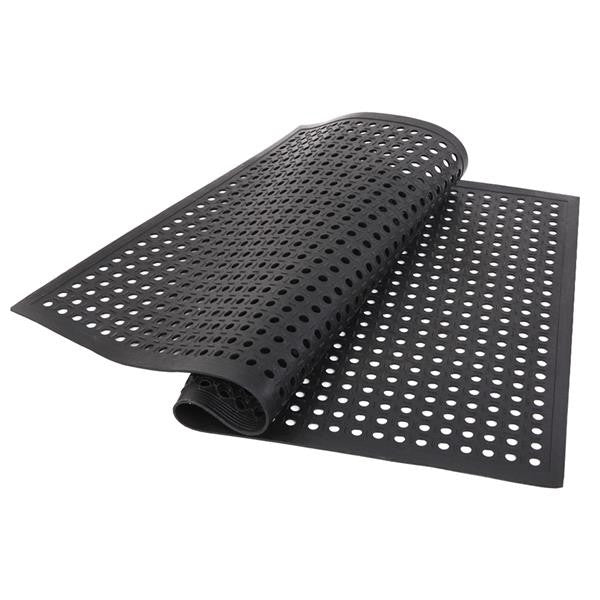 RONSHIN Rubber Floor Mat with Holes Non-slip Drainage Mat for Kitchen Restaurant Bar Bathroom