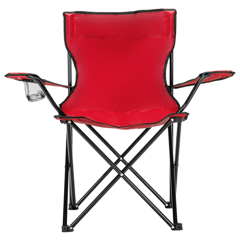 ALICIAN Camping Chair Small Simple Foldable Chair 80x50x50cm Red