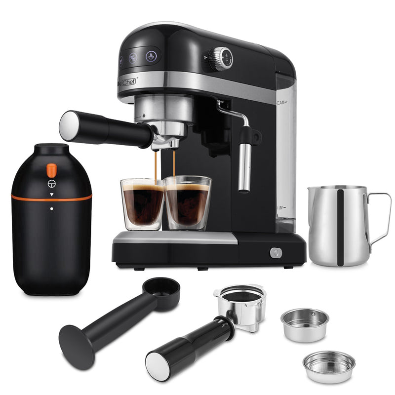 GEEK CHEF 1.4L Espresso Machine Coffee Maker Stainless Steel