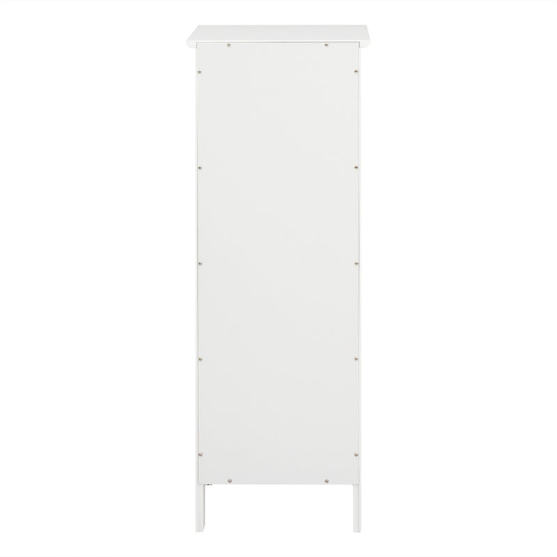 AMYOVE 4-Drawer Storage Cabinet Bathroom Storage Organizer White