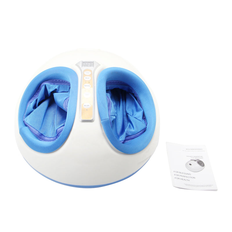 DSSTYLES 1 Set Smart Sole Airbag Heating Massager Pedicure Machine Blue