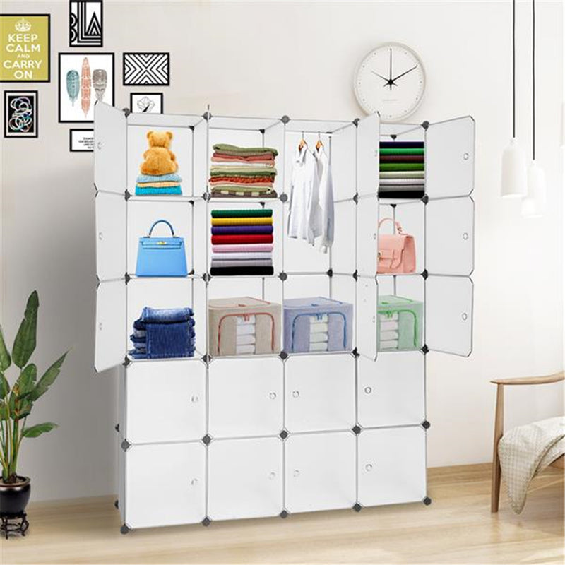 RONSHIN 20 Cubes Closet Space Saving Storage Organizer Cube Portable Wardrobe