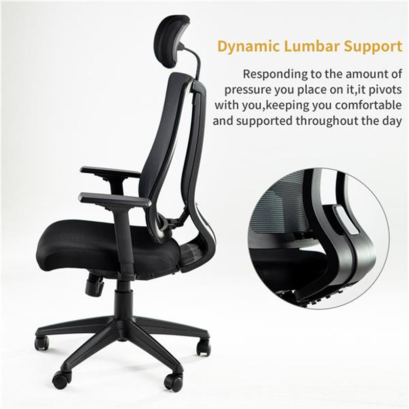 ALICIAN Home Office Desk Chairs High Ergonomic Chair Black