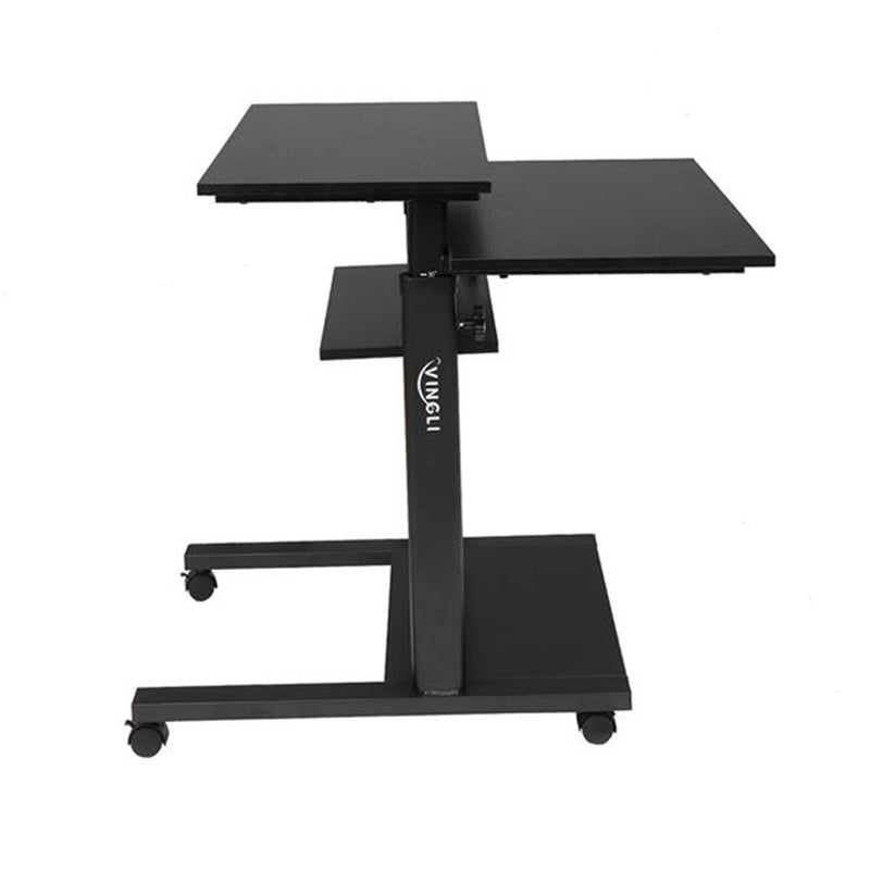 AMYOVE Standing Lifting Computer Table Height Adjustable Laptop Black