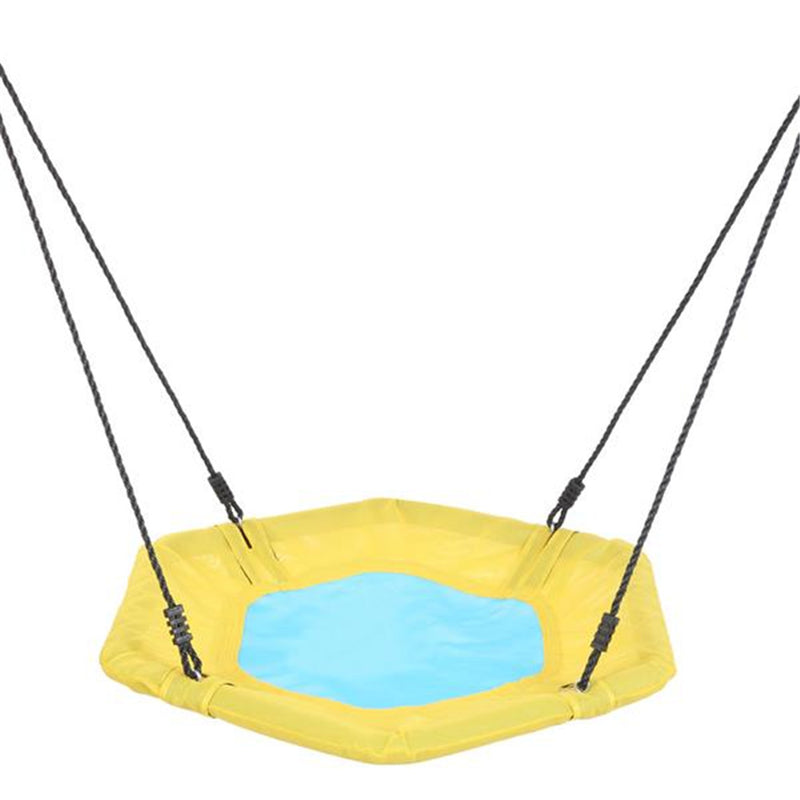 YIWA Hexagonal Swing Diameter 100cm 2 Hooks Removable Swing Toy