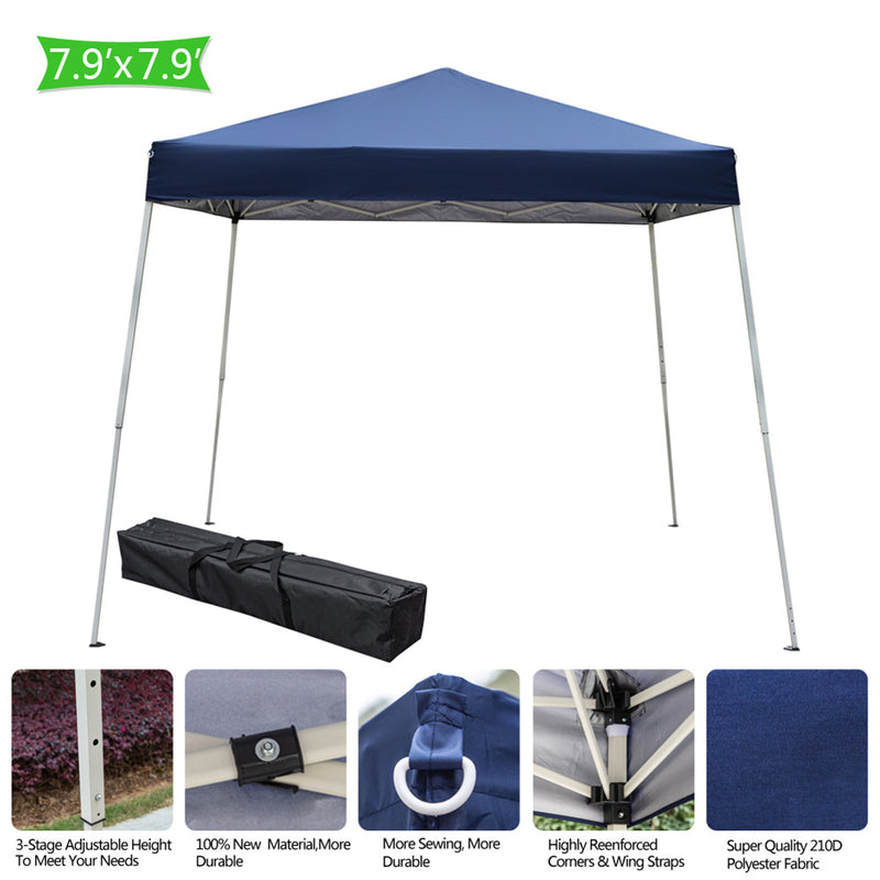 THBOXES 3x3 Meters Oxford Cloth Tent Portable Outdoor Folding Shed Blue