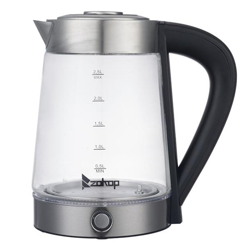 ZOKOP 2.5L Electric Glass Kettle Fast Boiling Water Heater