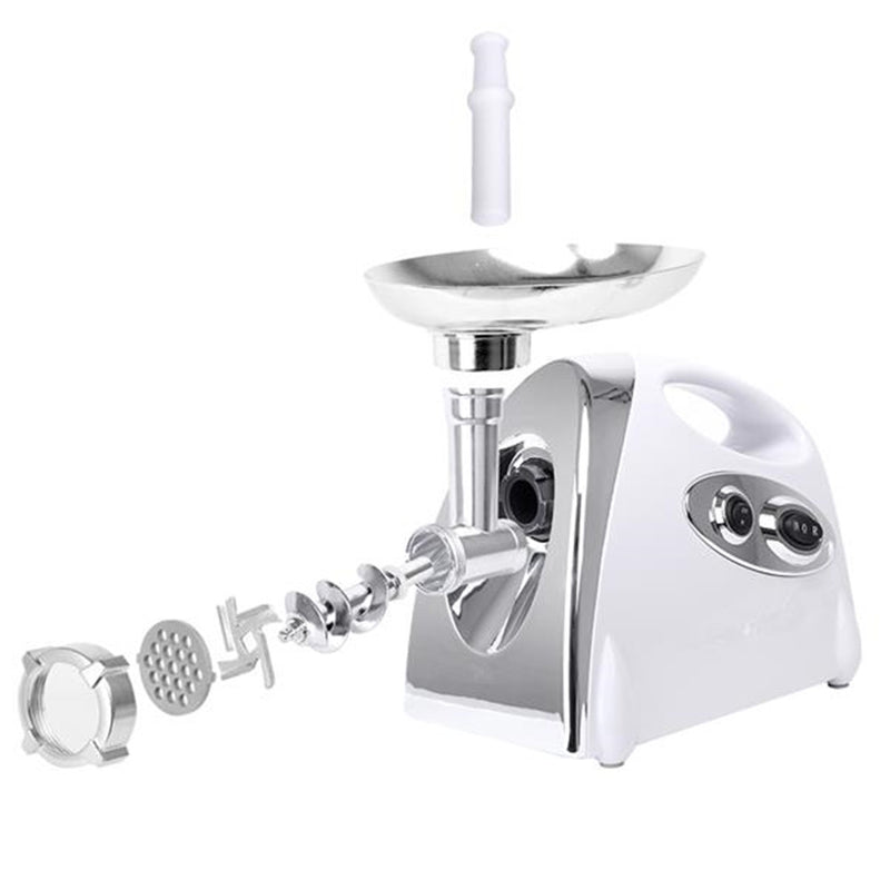 DISHYKOOKER Electric Blender Meat Grinder Sausage Stuffer Maker White