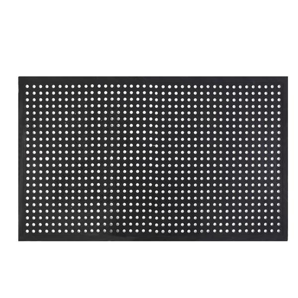 RONSHIN Rubber Floor Mat with Holes Non-slip Drainage Mat for Kitchen Restaurant Bar Bathroom