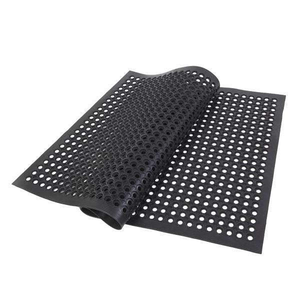 RONSHIN Rubber Floor Mat with Holes Non-slip Drainage Mat for Kitchen Restaurant Bar Bathroom