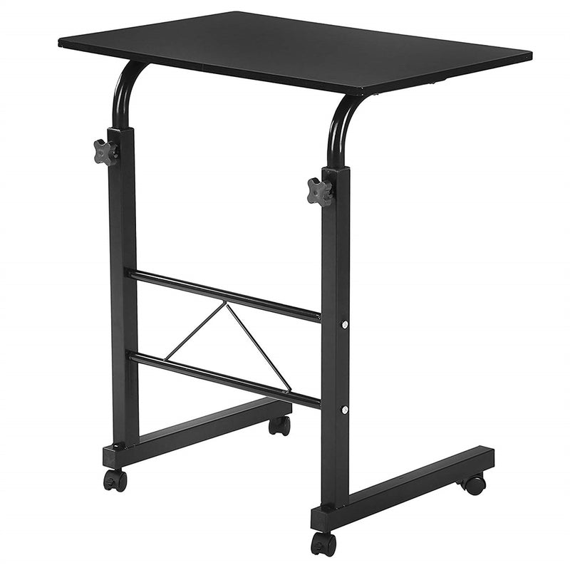 AMYOVE Portable Side Table Multipurpose Removable Adjustable Height Black