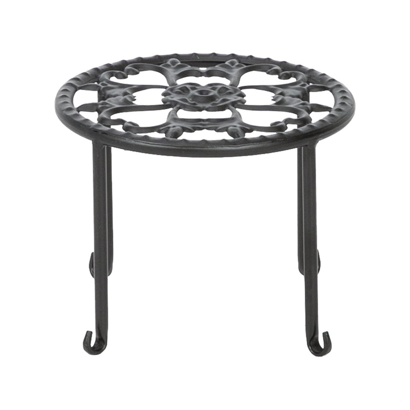 ALICIAN 4pcs Round Ironwork Plant Stand Corner Plant Shelf Racks