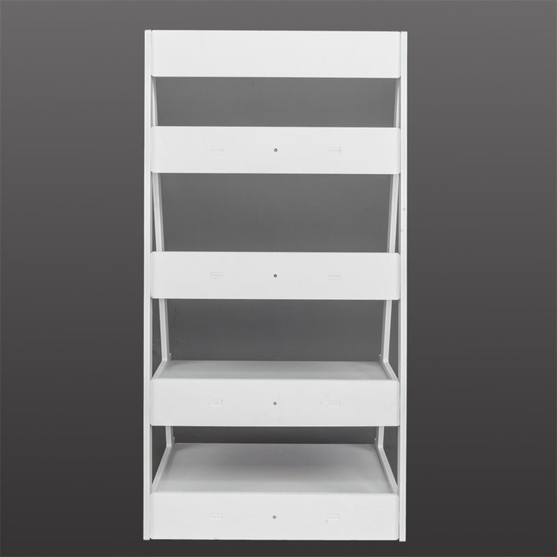 ALICIAN 4-tier Plant Stands Ladder Style Waterproof Corner Plant Shelf White