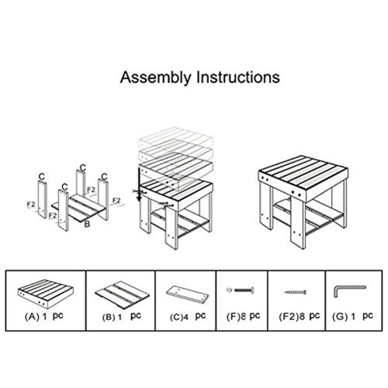 ALICIAN Children Stool Step Stool for Kids Household Seat Wood Color