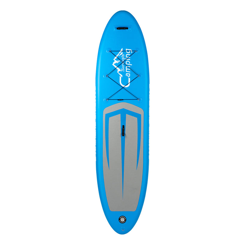 THBOXES Inflatable Stand Up 11ft Paddle Board with Removable Fin Surfboard Sup Blue Gray